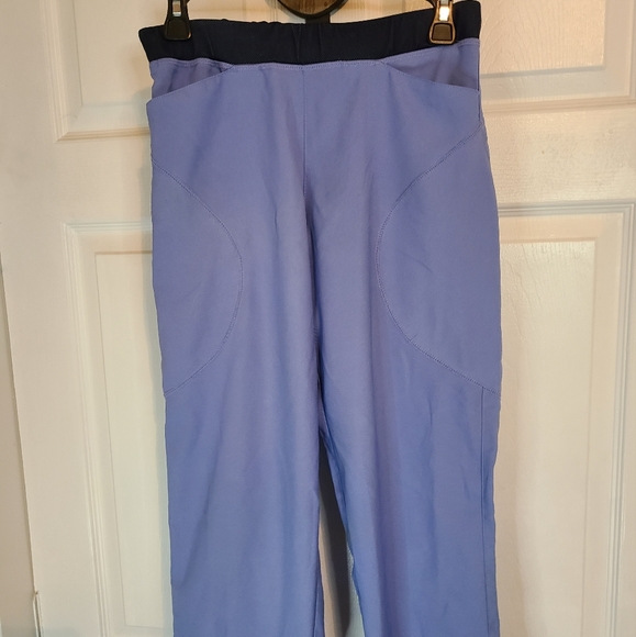 Spread Good Cheer Woman's Scrub Drawstring Pants, Size: Medium Color: Bl… - Picture 3 of 16